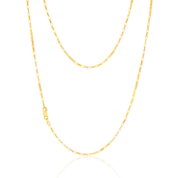 9ct Yellow Gold Fancy 26 Gauge 50cm Chain – Shiels Jewellers