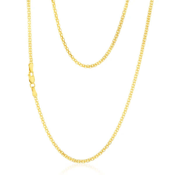 9ct Yellow Gold Fancy 45cm Chain – Shiels Jewellers