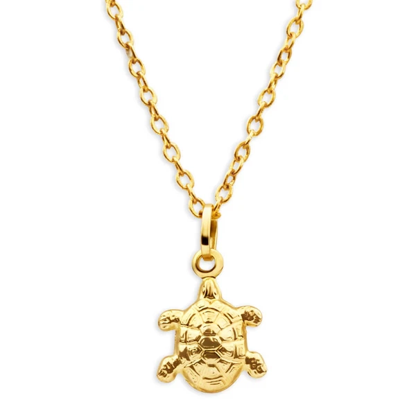 9ct Yellow Gold Turtle Pendant – Shiels Jewellers