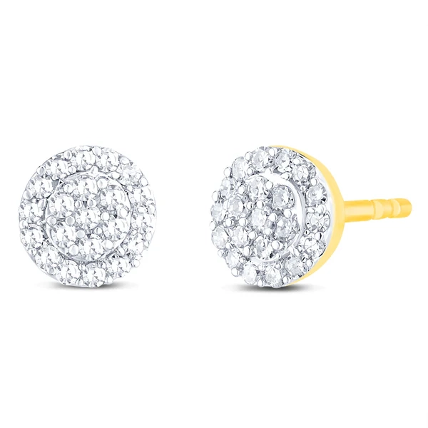 Luminesce Lab Grown 1/5 Carat Diamond Stud Earrings in 9ct Yellow Gold – Shiels Jewellers