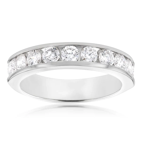 Luminesce Lab Grown Diamond 1 Carat Eternity Ring in 9ct White Gold – Shiels Jewellers