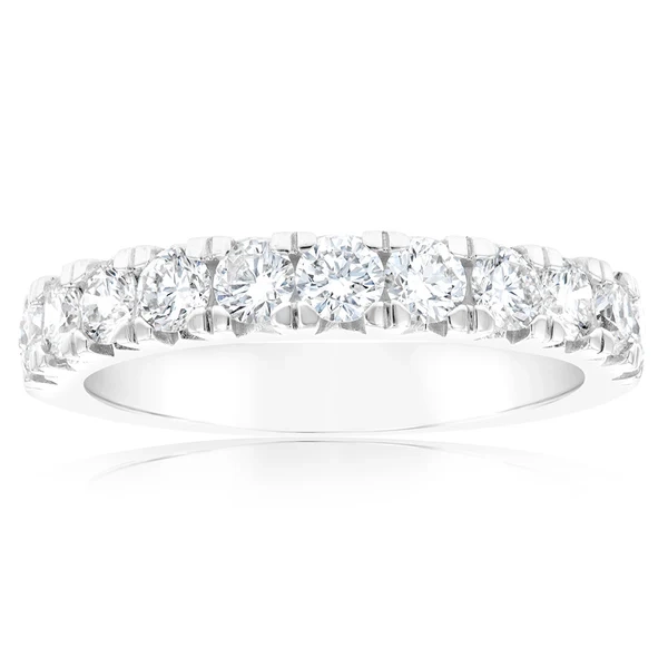 Luminesce Lab Grown Diamond 1 Carat Silver Eternity Ring – Shiels Jewellers