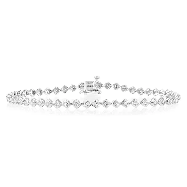 Luminesce Lab Grown Diamond Pear Shaped Tennis Bracelet with 10ct Whit – Shiels Jewellers