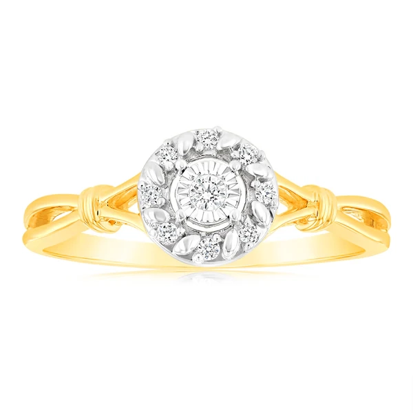 Luminesce Lab Grown Diamond Ring in 9ct Yellow Gold – Shiels Jewellers