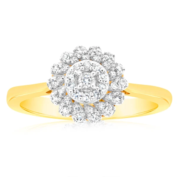 Luminesce Lab Grown Ring 9ct Yellow Gold – Shiels Jewellers