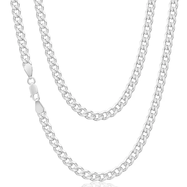 Sterling Silver 150 Gauge Diamond Curb 60cm Curb Chain – Shiels Jewellers