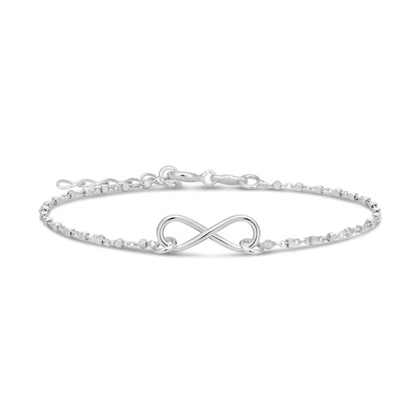 Sterling Silver 18.5cm Infinity Bracelet – Shiels Jewellers