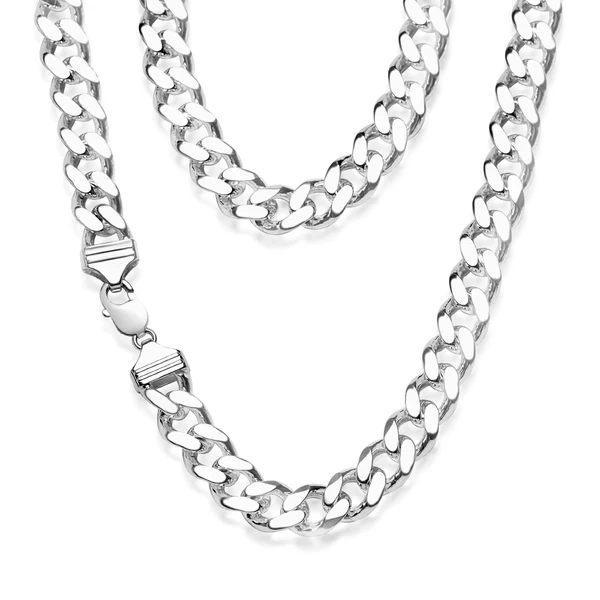 Sterling Silver 350 Gauge Diamond Cut 55cm Curb Chain – Shiels Jewellers