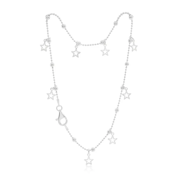 Sterling Silver Fancy Stars Charm Anklet – Shiels Jewellers