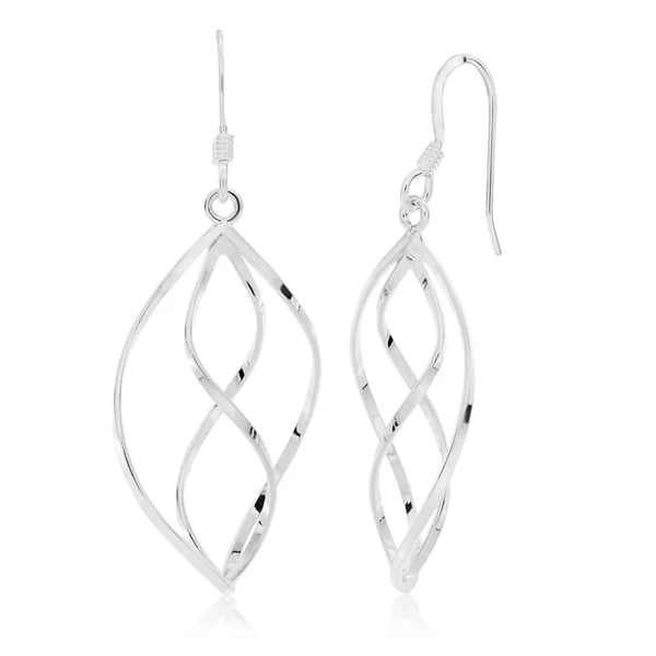 Sterling Silver Figure 8 Drop Earrings – Shiels Jewellers