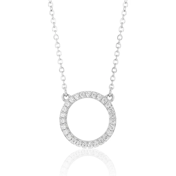 Sterling Silver Zirconia Circle of Life Pendant – Shiels Jewellers