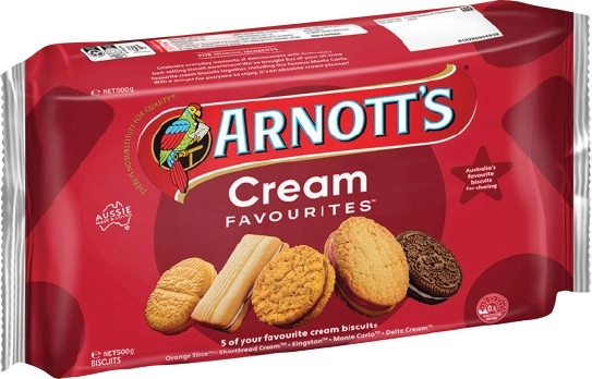 Arnott’s Cream Favourites Biscuits 500g