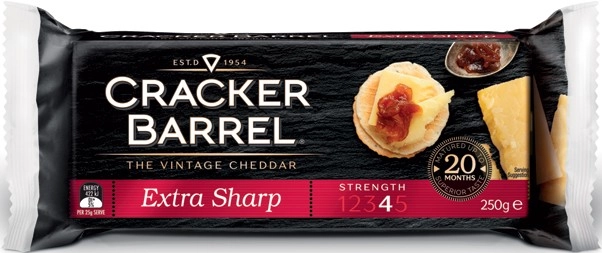 Cracker Barrel Extra Sharp Vintage Cheddar Cheese 250g