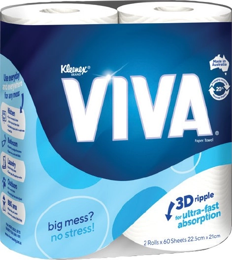 Kleenex Viva Paper Towels 2 Pack Selected Varieties