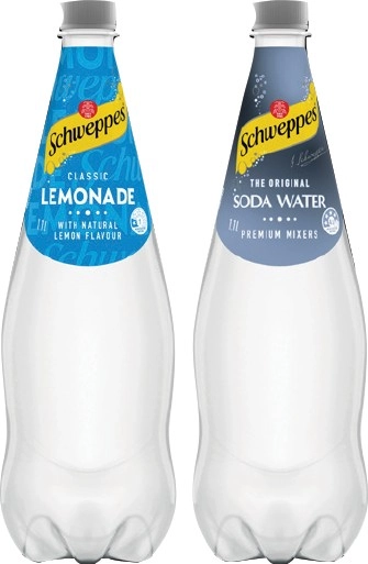 Schweppes Mixers or Soft Drinks 1.1 Litre Selected Varieties