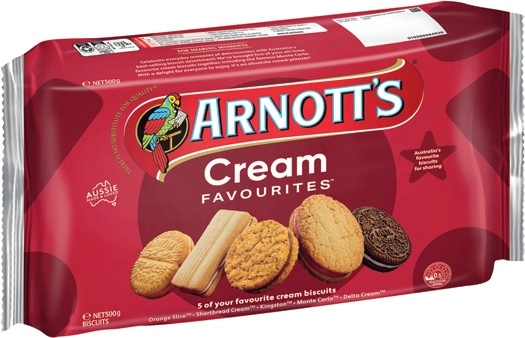 Arnott’s Cream Favourites Biscuits 500g