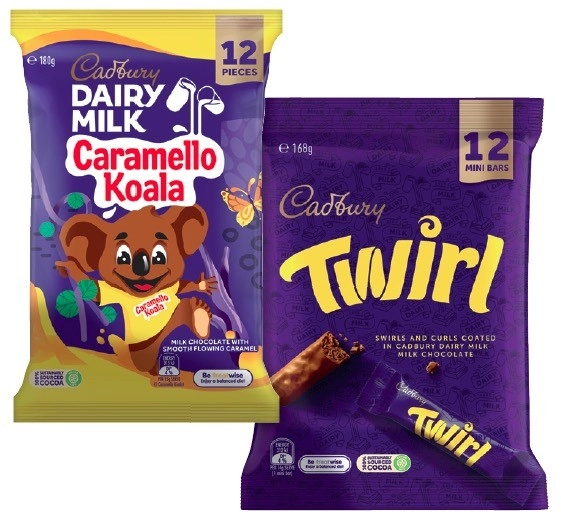 Cadbury Sharepacks 144-180g Selected Varieties