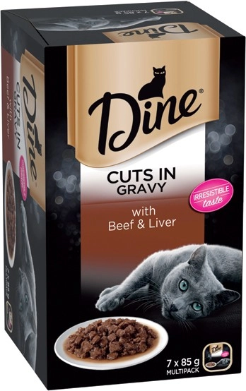 Dine Wet Cat Food 7x85g Selected Varieties