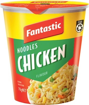 Fantastic Cup or Bowl Noodles 70-85g Selected Varieties