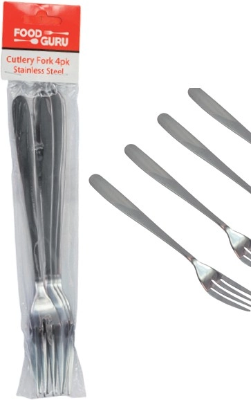 Food Guru Stainless Steel Cutlery 4 Pack Selected Varieties