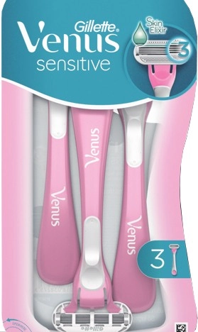 Gillette Venus Sensitive Disposable Razor 3 Pack Selected Varieties