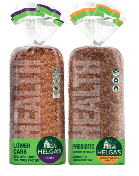 Helga’s Prebiotic or Lower Carb Bread 700-750g Selected Varieties