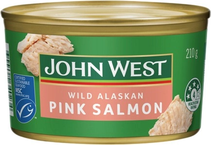 John West Wild Alaskan Pink Salmon 210g