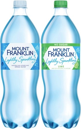 Mount Franklin Lightly Sparkling Water 1.25 Litre Selected Varieties