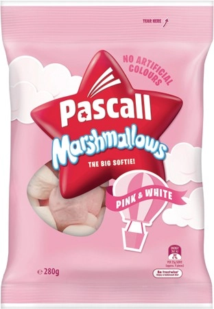 Pascall Pink & White Marshmallows 280g