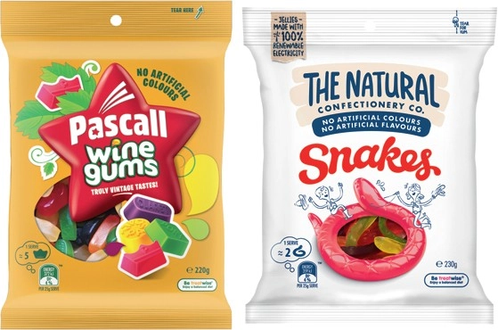 The Natural Confectionery Co., Pascall, Cadbury or Sour Patch Kids Bags 130-300g Selected Varieties