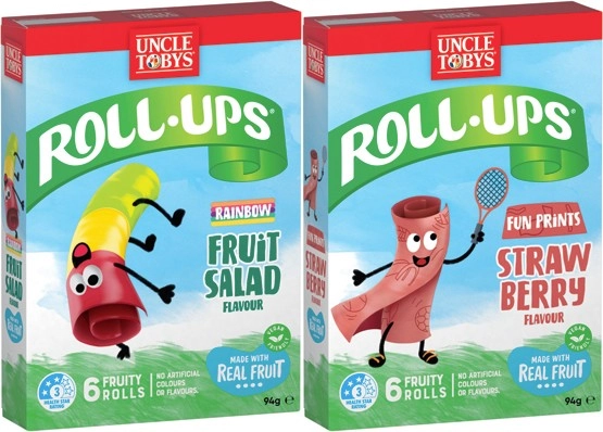 Uncle Tobys Roll-Ups 6 Pack Selected Varieties