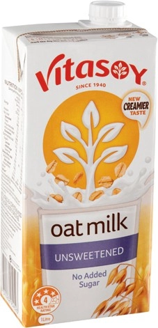 Vitasoy Unsweetened Oat or Almond Milk 1 Litre