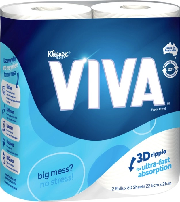 Viva Multi-Purpose Cleaning Towel 2 Pack Selected Varieties