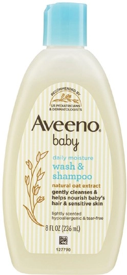 Aveeno Baby Daily Moisture Wash & Shampoo 236mL