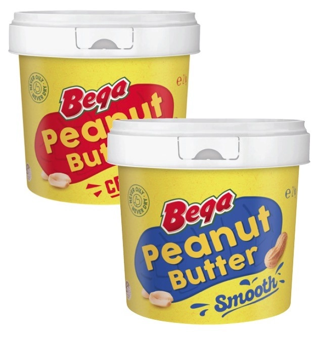 Bega Smooth or Crunchy Peanut Butter 2kg