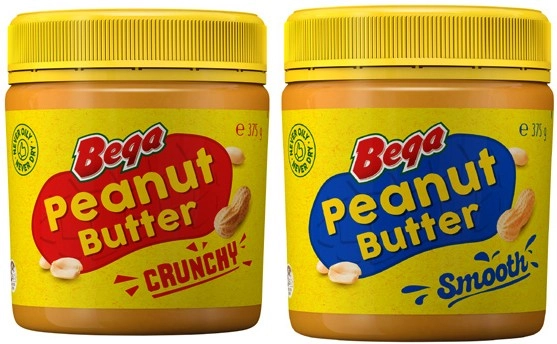 Bega Smooth or Crunchy Peanut Butter 375g