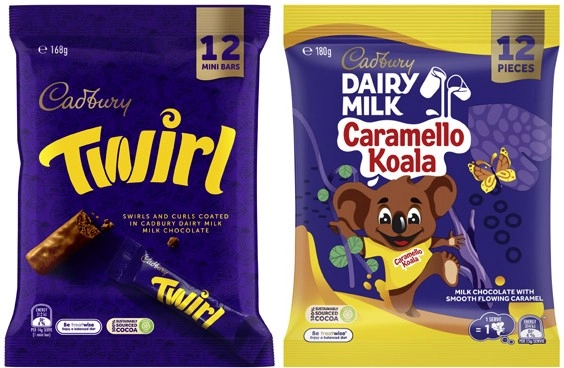 Cadbury Sharepacks 120g-180g