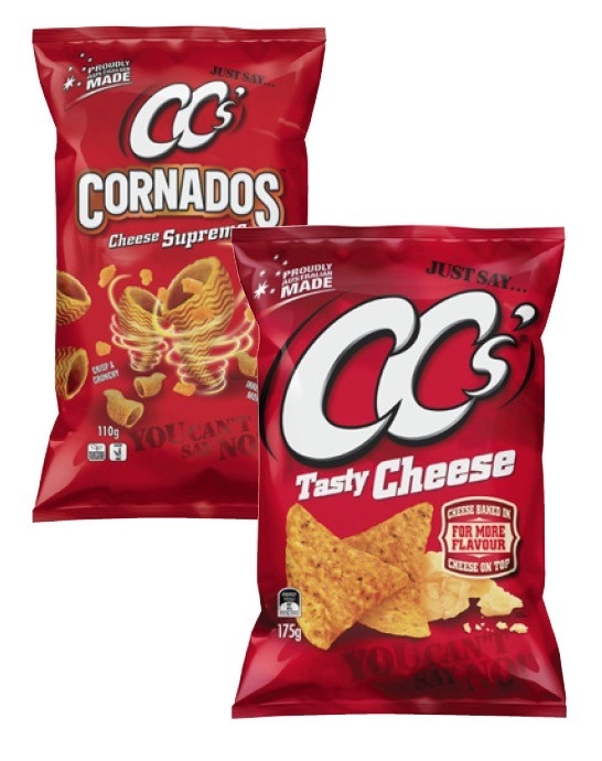 CC’s Corn Chips 175g or Cornados 110g