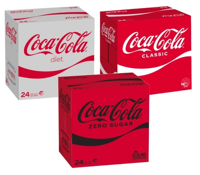 Coca Cola Soft Drink 24x375mL