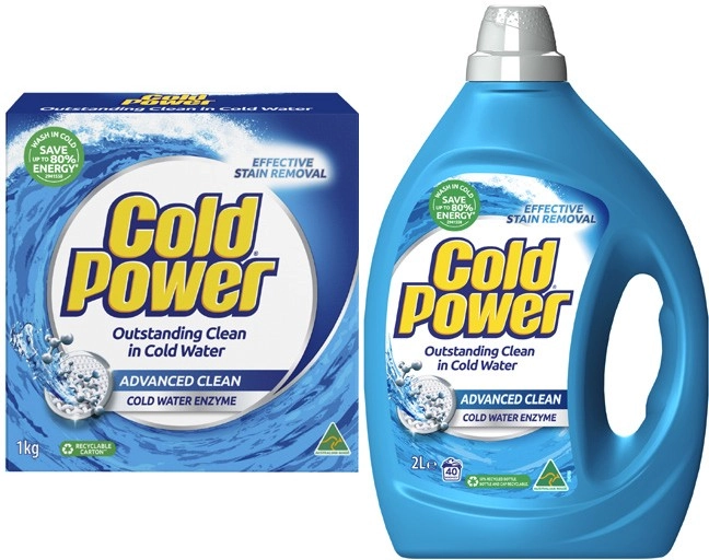 Cold Power Laundry Liquid 2 Litre or Powder 2kg