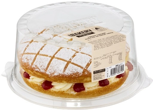 Coles Bakery Cream Filled Sponge Cake 380g-450g