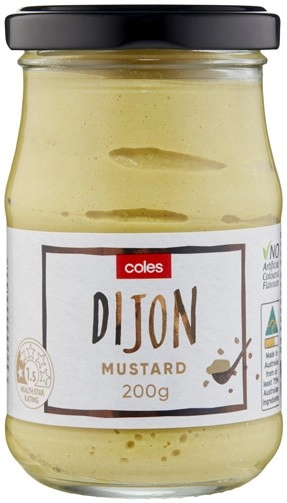 Coles Dijon Mustard 200g