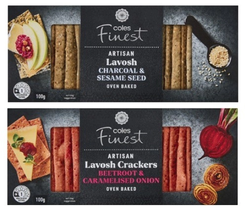 Coles Finest Artisan Lavosh Crackers 100g