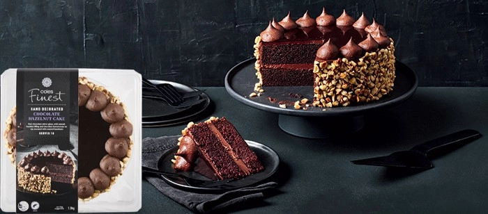 Coles Finest Chocolate Hazelnut Cake 1.3kg