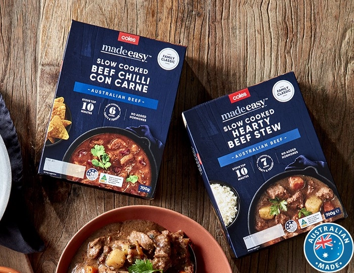 Coles Made Easy Family Classics Chilli Con Carne 700g or Hearty Beef Stew 700g