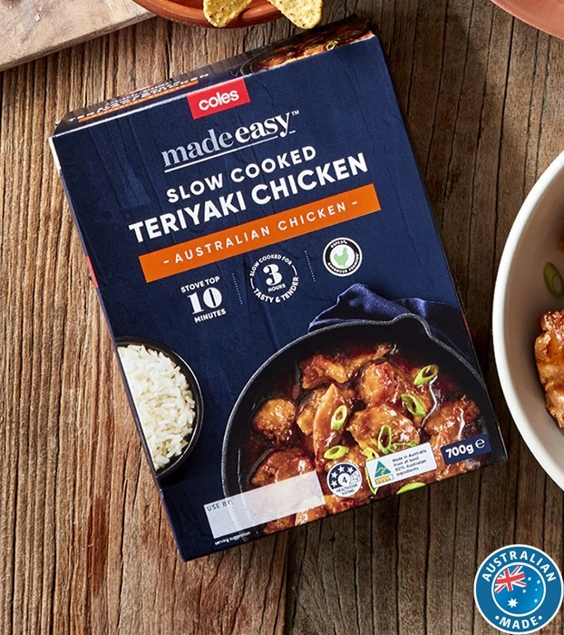 Coles Made Easy Slow Cooked Chicken Teriyaki 700g