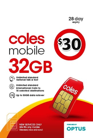 Coles Mobile $30 SIM