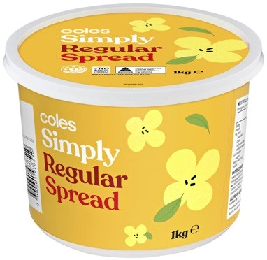 Coles Simply Regular Spread 1kg