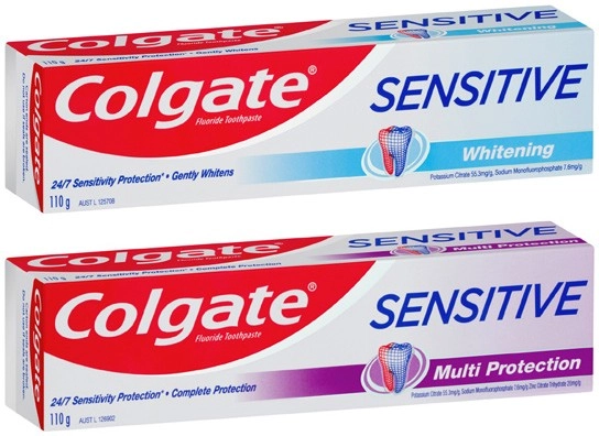 Colgate Sensitive Whitening or Multi Protect Toothpaste 110g