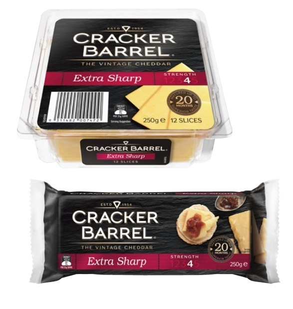 Cracker Barrel Cheese Block or Slices 250g